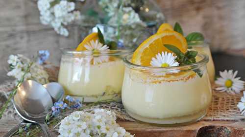 Crème dessert à la fleur d?oranger