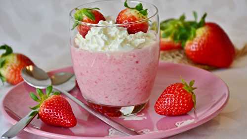 Mousse de fraise en verrine