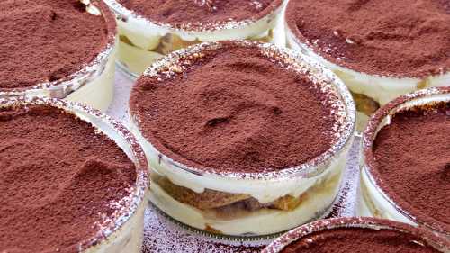 Tiramisu léger en verrine