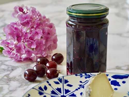 Confiture de cerise griotte au miel de chataignier