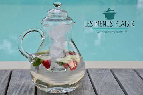 L'eau parfumée concombre menthe fraise