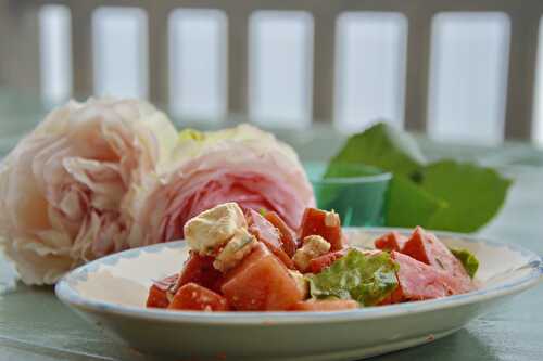 La salade de pastèque à la feta de Dorothée