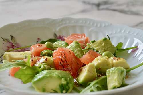 La salade verte au pamplemousse