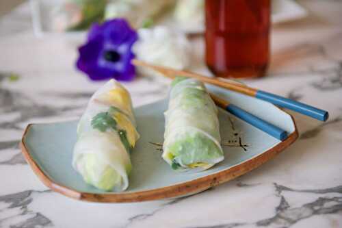 Les rouleaux de printemps et la sauce Nuoc Mâm d'Emilie