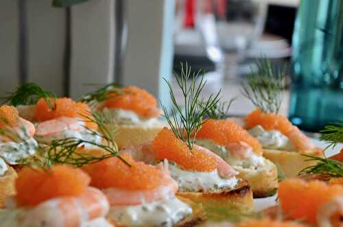 Les toasts aux crevettes de Suzanne