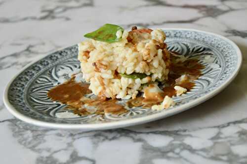 Mon risotto aux crevettes, poivre de Sichuan et à la bisque de crustacés