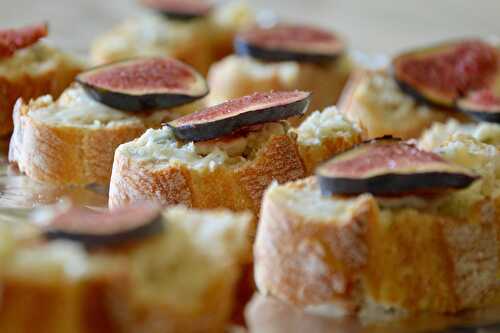 Toasts figues - gorgonzola