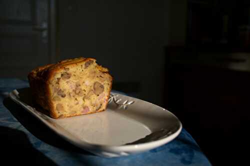 Cake aux marrons et lardons