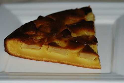 Gateau au yaourt à la fleur d'oranger et aux pommes