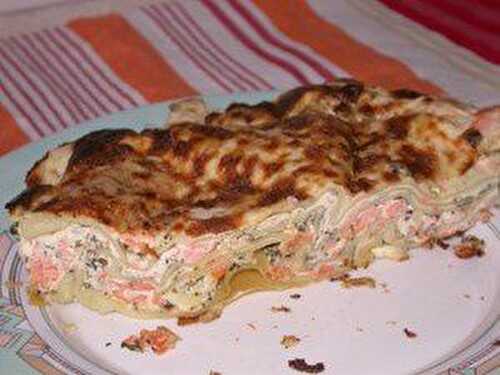 Lasagnes au saumon et à l'oseille