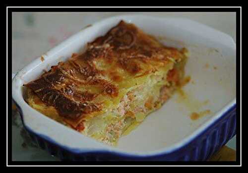 Lasagnes au saumon et poireaux