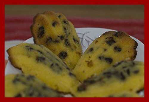 Madeleines à l'orange et aux pépites de chocolat