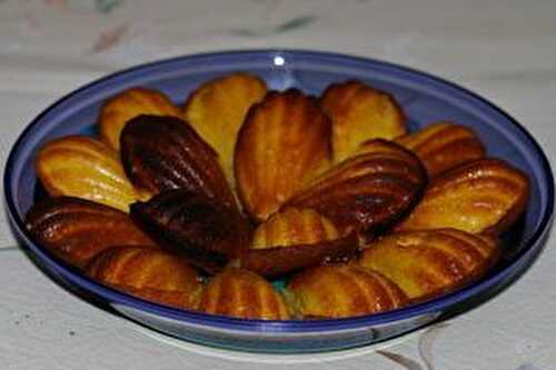 Madeleines au chocolat blanc