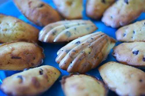 Madeleines aux pépites de chocolat et Bailey's