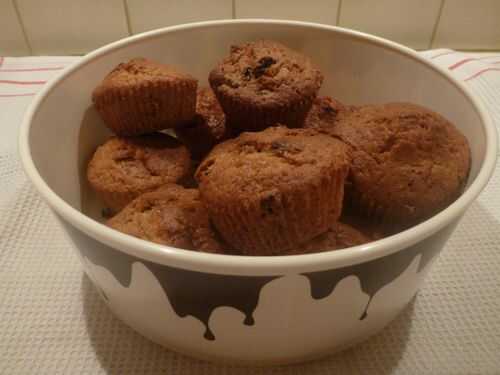 Muffins vanille raisins et grand Marnier