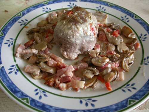 Paupiettes de veau aux petits lardons