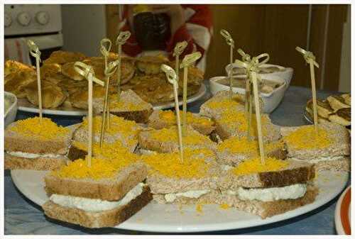 Sandwich mimosa à la créme de roquefort