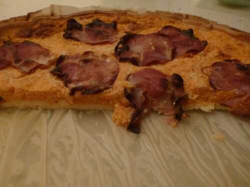 Tarte au potiron et au bacon