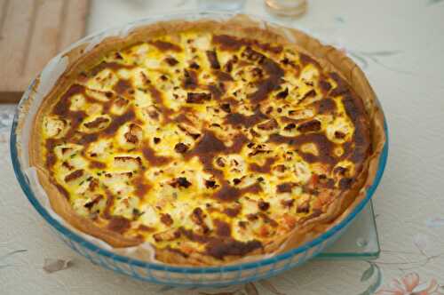 Tarte au saumon et à la fêta