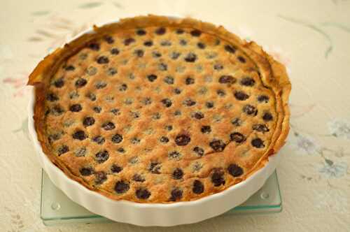 Tarte aux cerises et à la crème frangipane