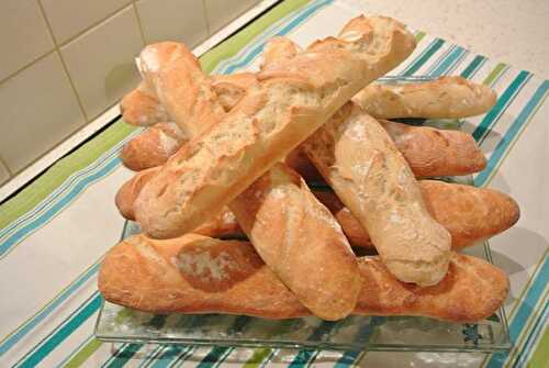 Baguettes en autolyse