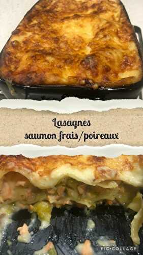 Lasagnes au saumon frais et aux poireaux