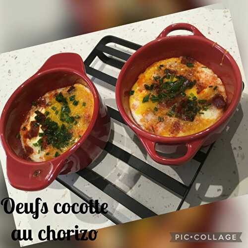 Oeufs cocotte au chorizo