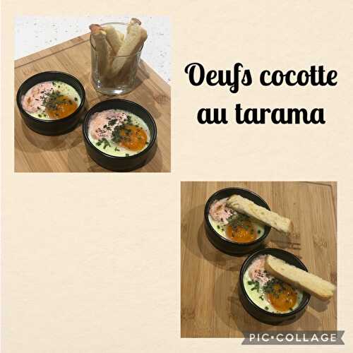 Oeufs cocotte au tarama