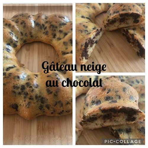 Gateau neige au chocolat