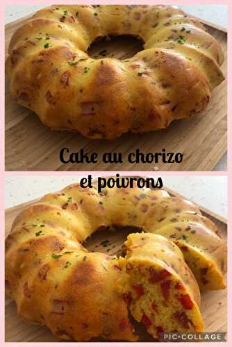 Cake au chorizo et poivrons