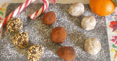 ASSORTIMENT DE TRUFFES A LA CRÈME DE MARRONS