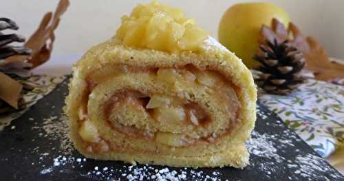 BISCUIT ROULÉ AUX POMMES CARAMÉLISÉES