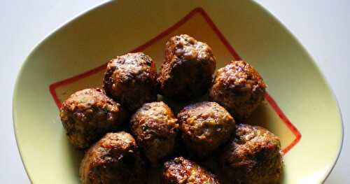 BOULETTES DE BOEUF AUX  ÉPINARDS