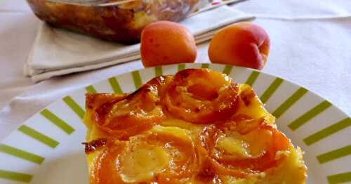 CLAFOUTIS AUX ABRICOTS ET FLEUR D'ORANGER (SANS GLUTEN)