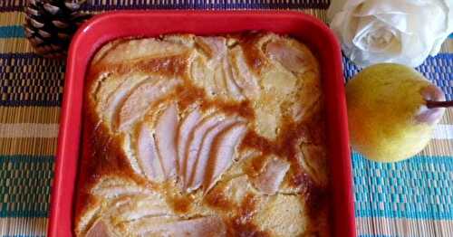 CLAFOUTIS POIRES AMANDE SANS GLUTEN