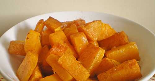 COURGE BUTTERNUT ET PAPRIKA AU FOUR 