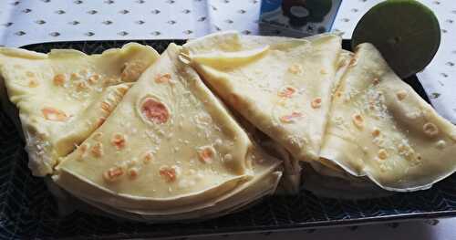 CRÊPES AU LAIT DE COCO ET CITRON VERT