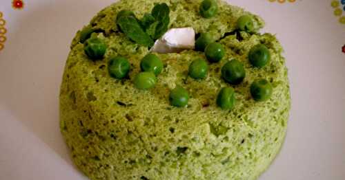 FLANS DE PETITS POIS A LA MENTHE