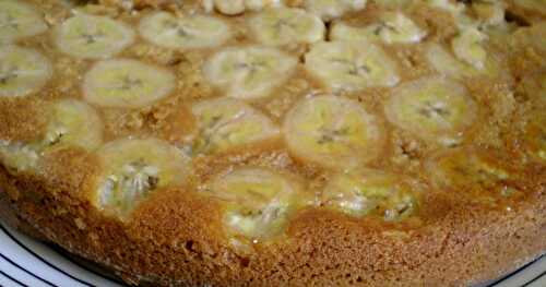 GÂTEAU MOELLEUX BANANE/ CARAMBAR ET SIROP D'ERABLE