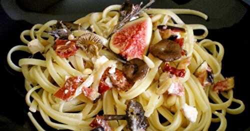 LINGUINE AUX SAVEURS D'AUTOMNE (CHAMPIGNONS ET FIGUES)