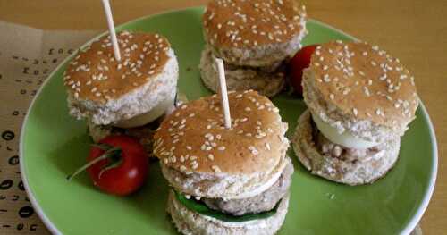 MINI BURGER DE VEAU AU BABYBEL