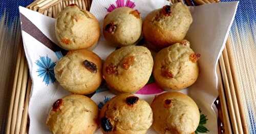 MINI MUFFINS AUX POMMES ET RAISINS SECS (SANS LACTOSE)