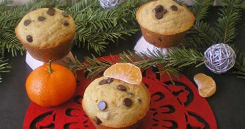 MUFFINS CLÉMENTINES, GINGEMBRE ET PÉPITES NOIRES