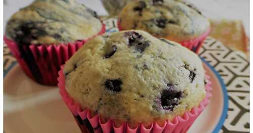 MUFFINS FACILES AUX MYRTILLES