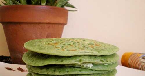 PANCAKES VÉGÉTARIENS AU THÉ MATCHA