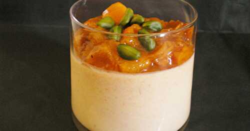 PANNA COTTA ABRICOTS AU LAIT DE SOJA