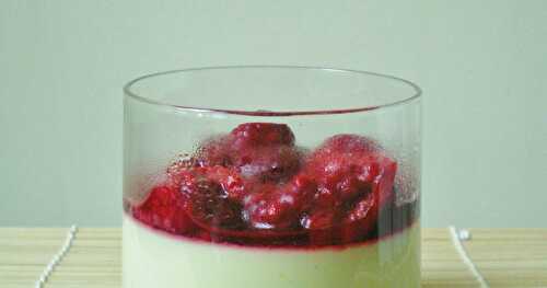 PANNA COTTA SUCRÉE D'AVOCAT FRAMBOISES