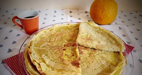 PÂTE A CRÊPES AU JUS D'ORANGES