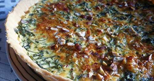 QUICHE AUX FANES DE CAROTTES NOISETTES ET COMTÉ