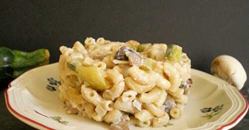 RISOTTO DE COQUILLETTES, CHAMPIGNONS ET COURGETTES